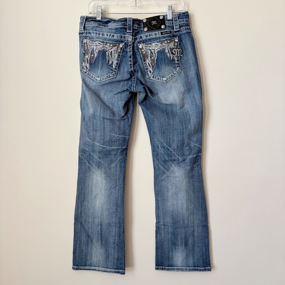 Miss Me Easy Boot Cut Jeans 30 Blue - Picture 3 of 10